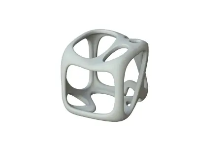 SciFi Cube Object No 17196 Low Poly Shape Texture