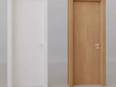 Wood Door 3D model