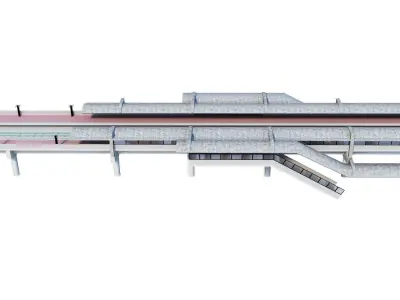 Metro Station Eisenhower Ave  3D model