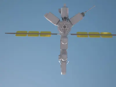 Sci Fi Satellite 3D model
