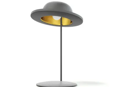 Hat Shaped Desk Lamp 3D Model 3D model