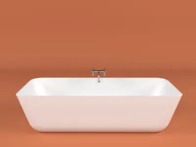 bathtub and faucet 3D model