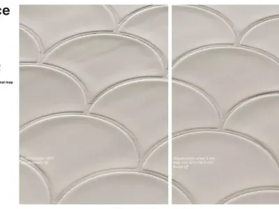 Fishscale Tiles in Straight Set Texture