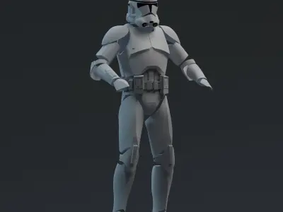 RotS Clone Trooper One-Twelfth Scale Armor 3D print model