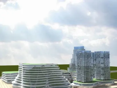 Cityscape 6 3D model