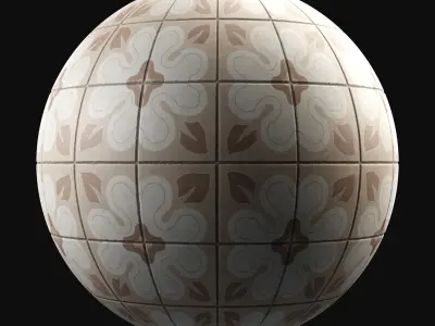 Encaustic Cement Tile - PBR Materials V1 Texture