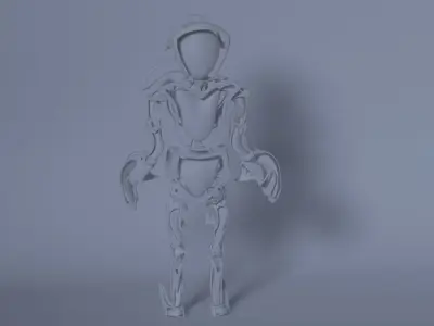 Robot  Low-poly 3D model buy