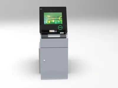  NCR SelfServ 83 atm s83 Cash Recycling Automated Teller Machine 3D model