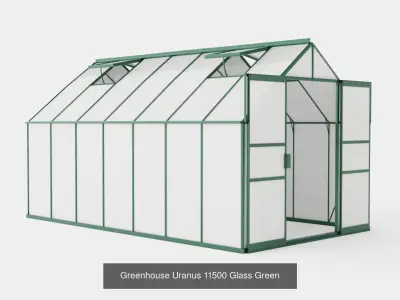 Collection of Greenhouse Uranus 11500 Glass - 3 Models 3D Model Pack