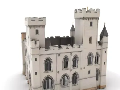 Medieval Stone Castle model pack Low-poly 3D model