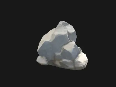 Stylized Fantasy Rock Sculpted Game Environment Asset Low-poly 3D model