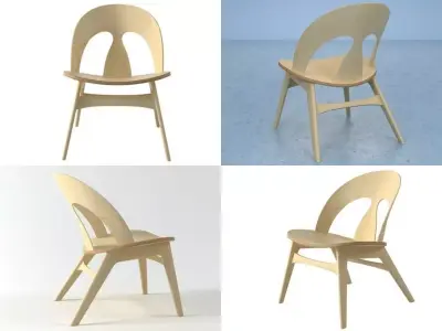 Shell Chair Free 3D model