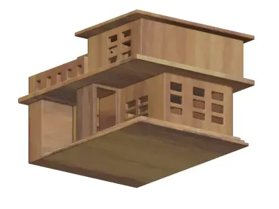 Toddler Exquisite Cartoon Villa Toy 3D model