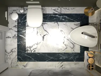 Bathroom Design Modern DV II Villa 3D model