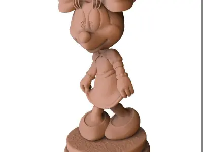 Minnie Mouse Oops for 3d print  assembly model 3D print model