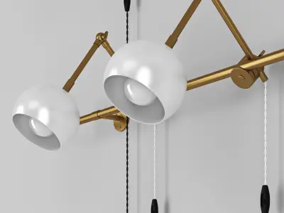 Jones Double Sconce  3D model