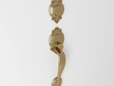 Classic Door Handle 3D model