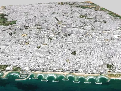 Cityscape Tel Aviv Israel   3D model