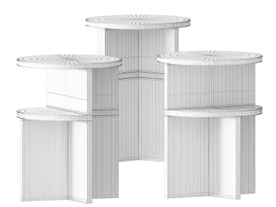 MUUTO HALVES SIDE TABLE 3D model