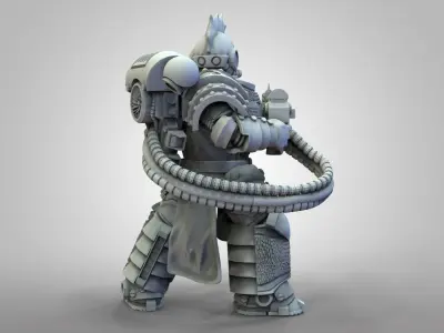 Son of the snake with HeavyFlamethrower 3D print model