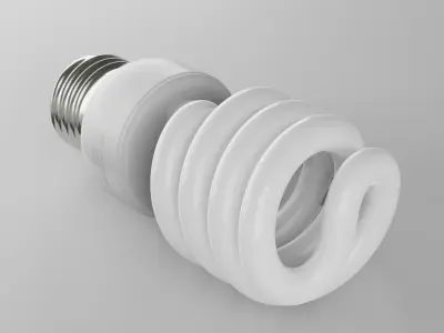 Fluorescent Lamp 3D model