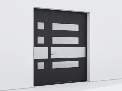Aluminium door 233 3D model