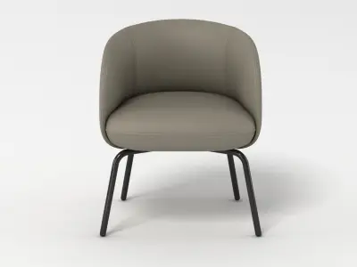 PlusHalle Low Nest Chair 3D model