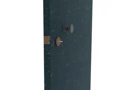 Door metal Free low-poly 3D model