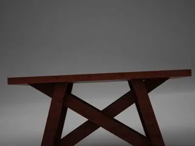 High def Dining Room Buffet Table Low-poly 3D model