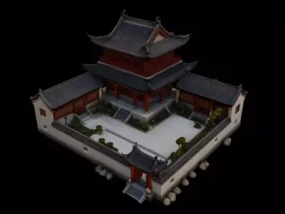 courtyard 3D model