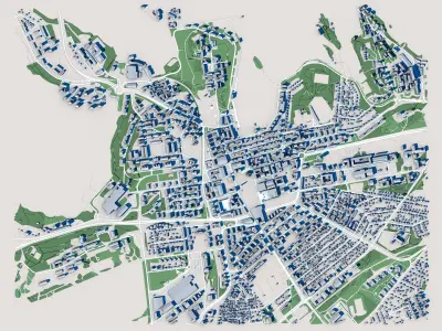 Lappeenranta City Finland 3D model