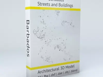 Barbados Streets and Buildings 3D model