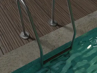 Simple Swimming Pool Low-poly 3D model