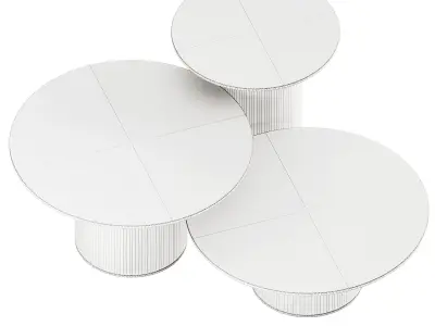 Ubeda and Otto Canalda Contemporary Glass 2001 Side Tables 3D model