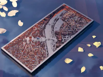 Paris City Center 3D model