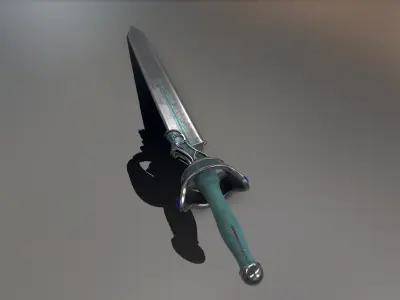 Japanese animation SAO Asuna - weapon Flashing light Low-poly 3D model