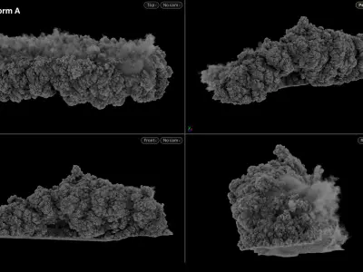Dust Storm Smoke VDB 4s  3D model