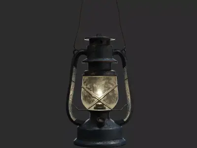 Old Lantern Low-poly 3D model purchase
