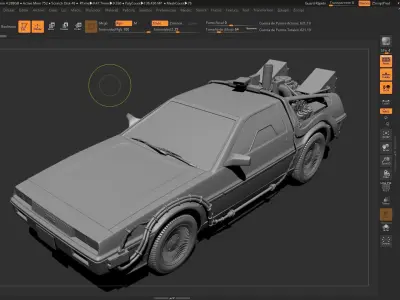 DeLorean  Back To The Future Episode 1 3D model