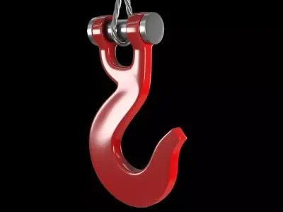 Hook 3d hanging 3D model