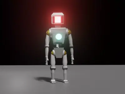 scifi robot 3D model