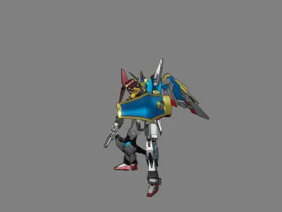 Attacker Gundam 15 A 3D model