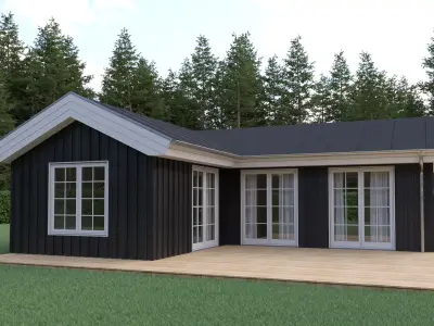 Danish - Scandinavian - Summer house 3D model