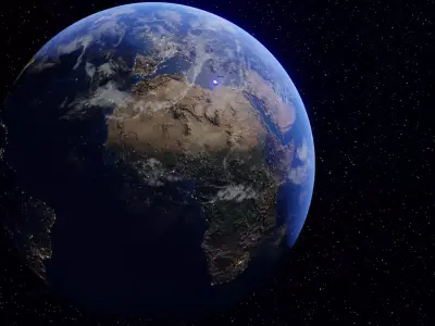 earth from space 3D model