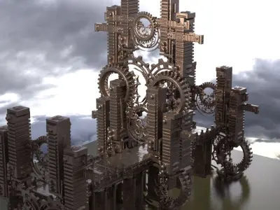 Victorian Watchtower Halls   3D model