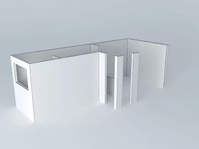 belzinhaorkut wall with door in middle Free 3D model