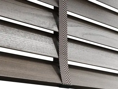 wooden blind 02 150 cm VOL 02 Low-poly 3D model