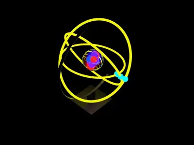 atomic animated project 3D model