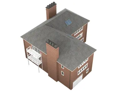 British House Design 10 Low-poly 3D model