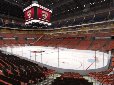 FLA Live Arena Interior Light 3D model